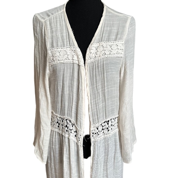 Women’s Swim Crocheted Open Front Cover Up Size S/M - Picture 15 of 17